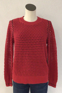 Tribal Scarlet Open Weave Sweater 1846O