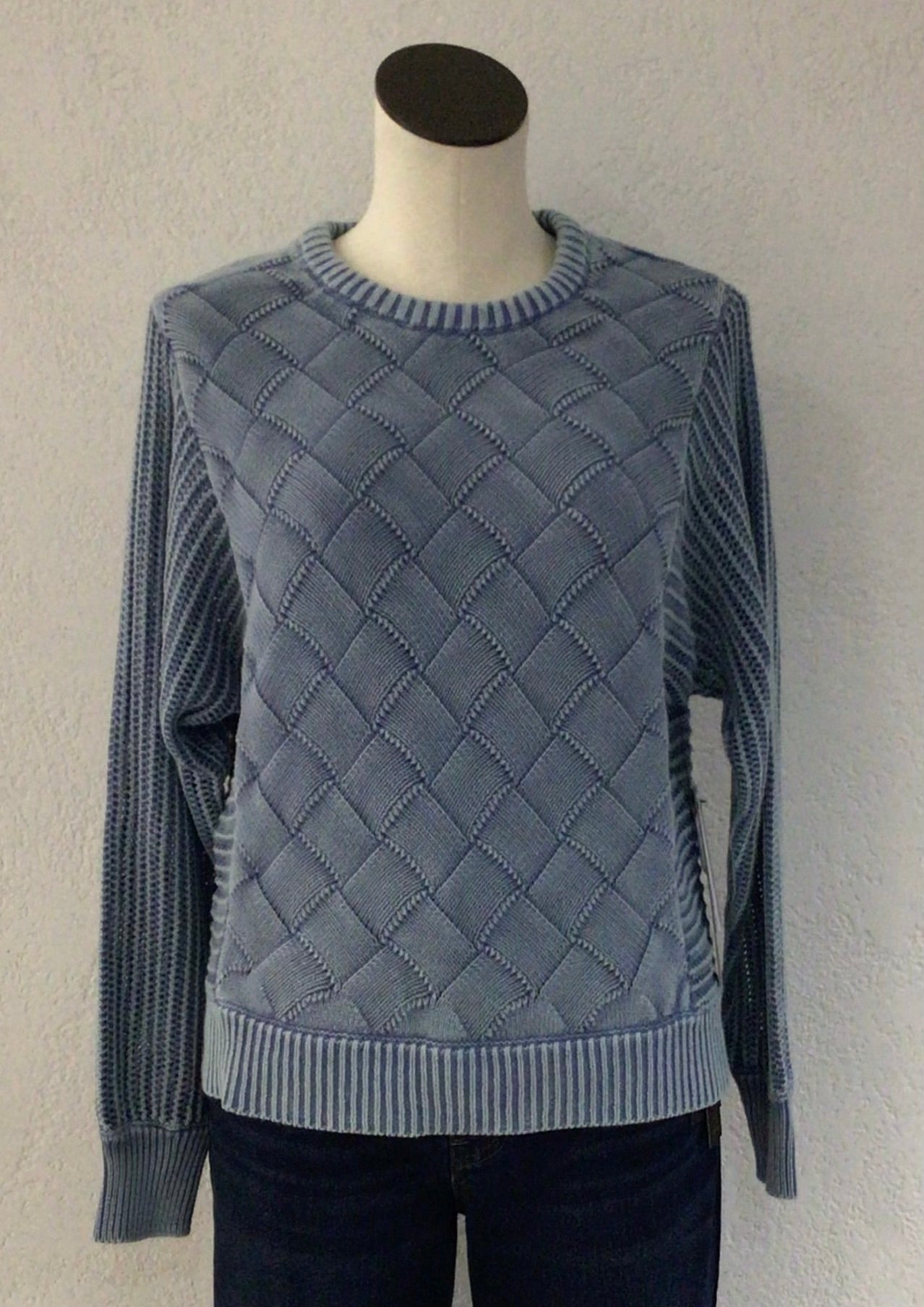 Tribal Blue Jay Crew Neck Sweater 5551O