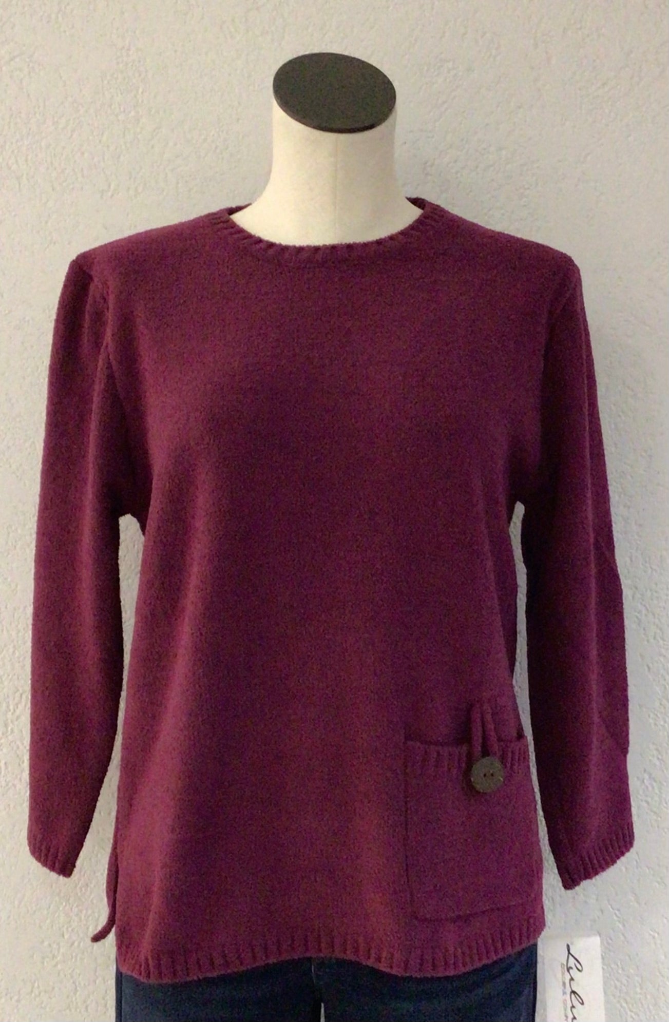 Lulu B Magenta Chenille Pullover CHE0045