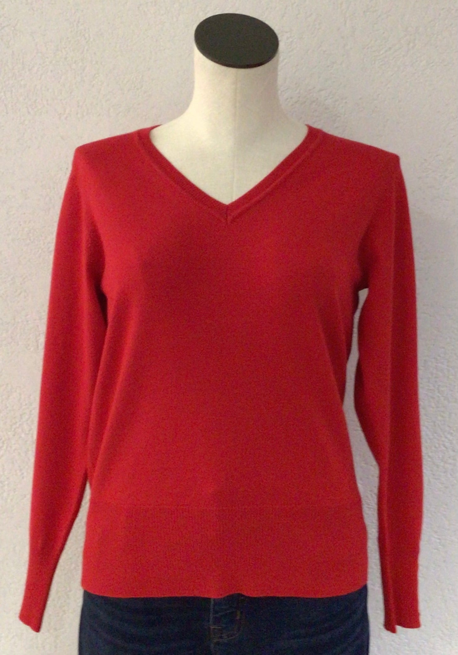 Sunday V-Neck Red Sweater 6959-6030