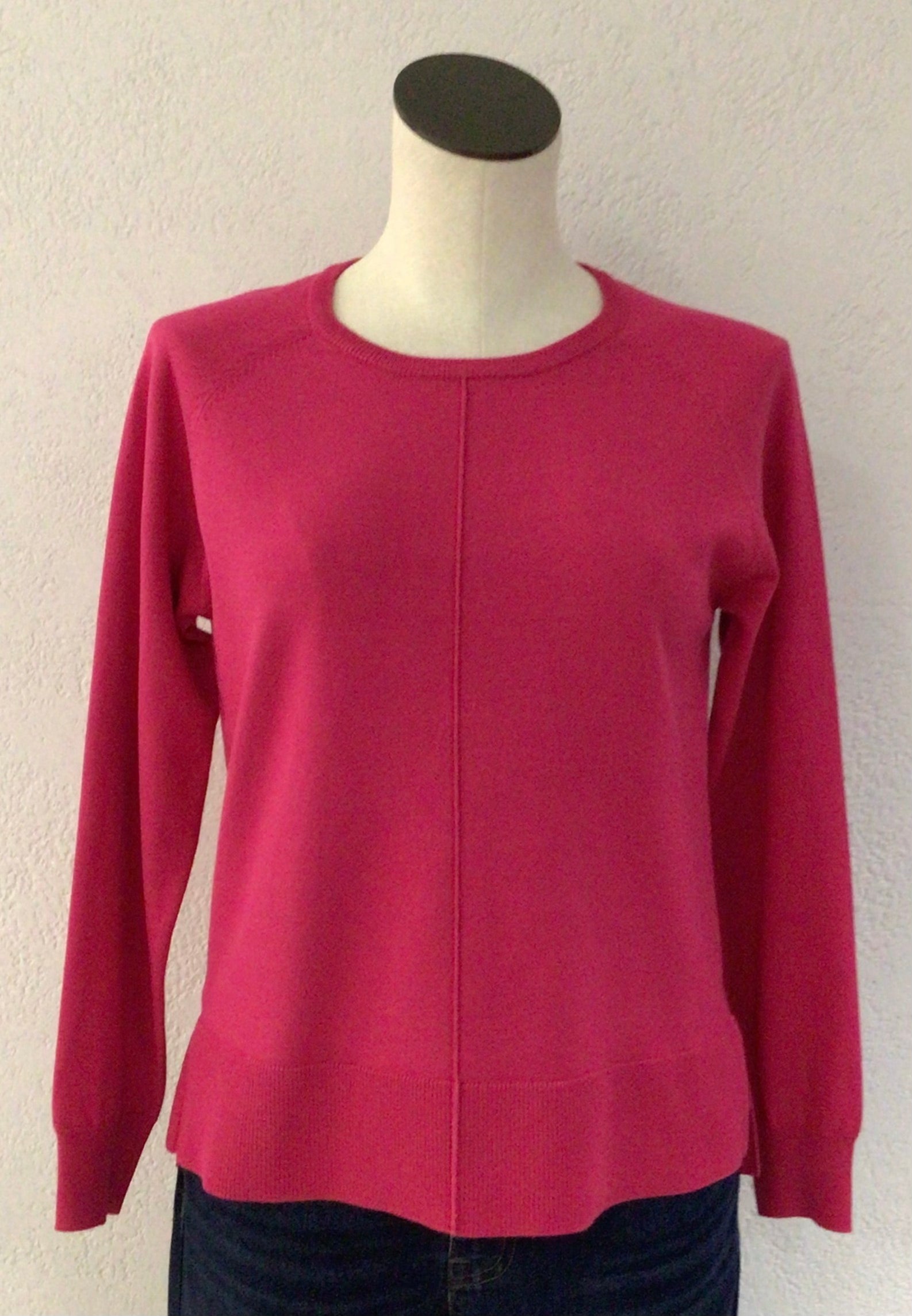 Sunday Hot Pink Crew Neck Sweater 6417-6030