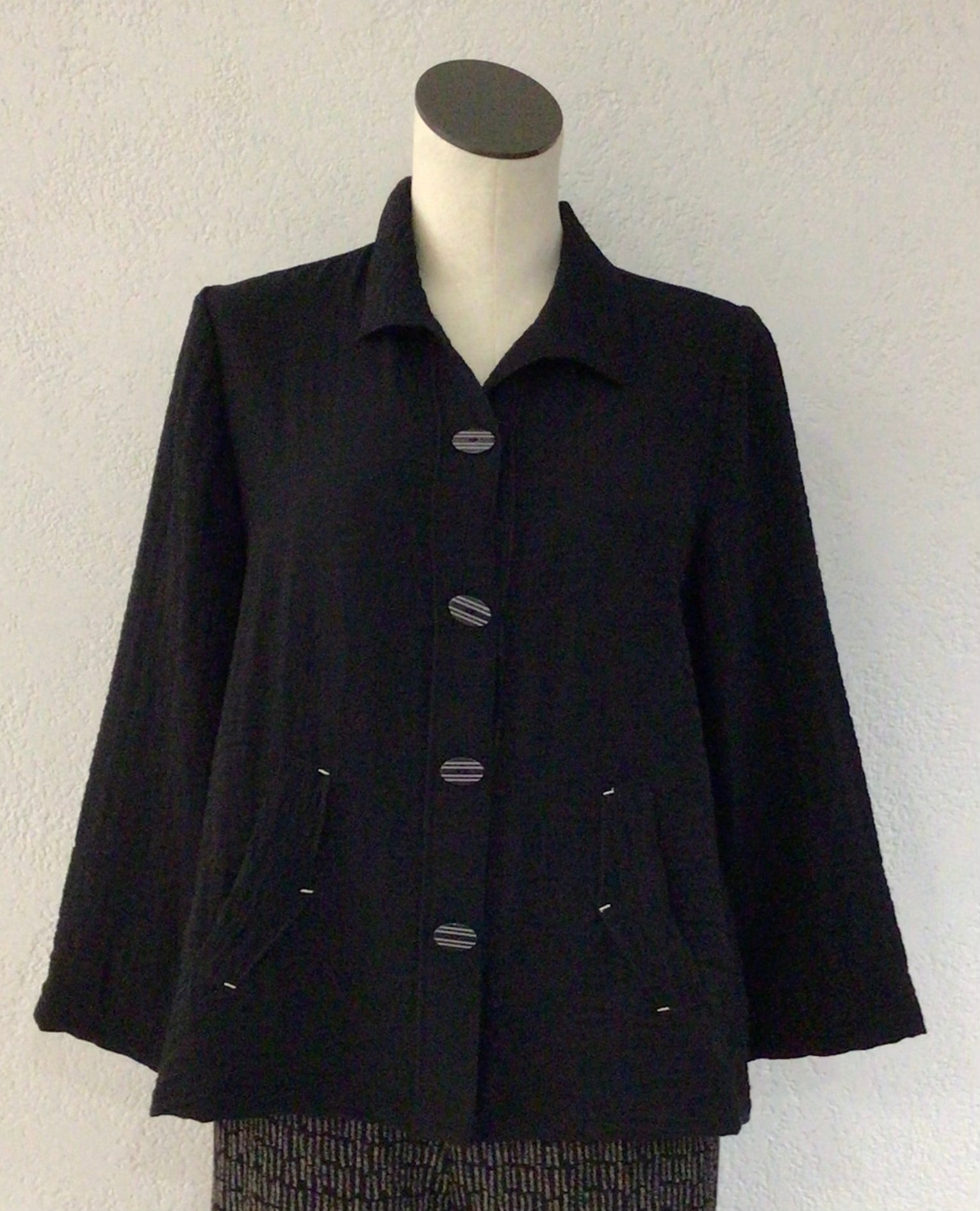 Habitat Black Pleat Back Jacket 30649