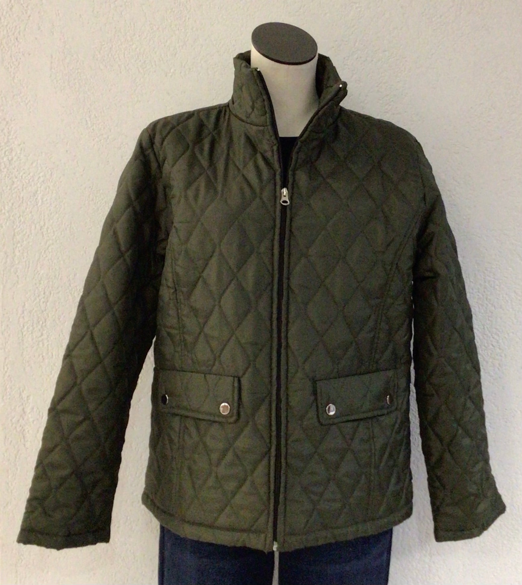 Keren Hart Olive Quilted Jacket 67012