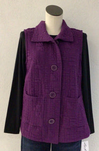 Habitat Plum Embossed Vest 53314