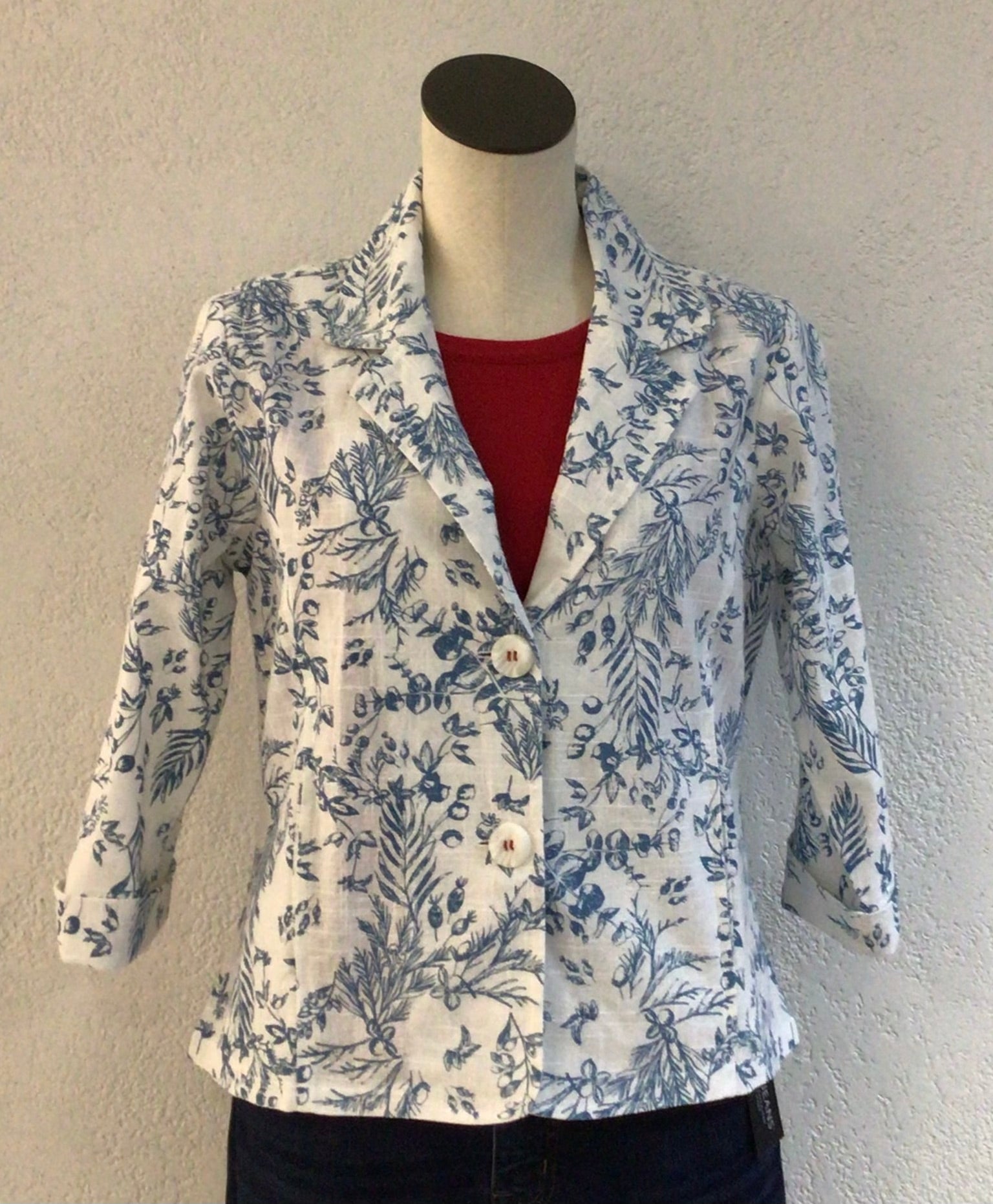 Parsley and Sage Blue Berrie Jacket 25S442E23