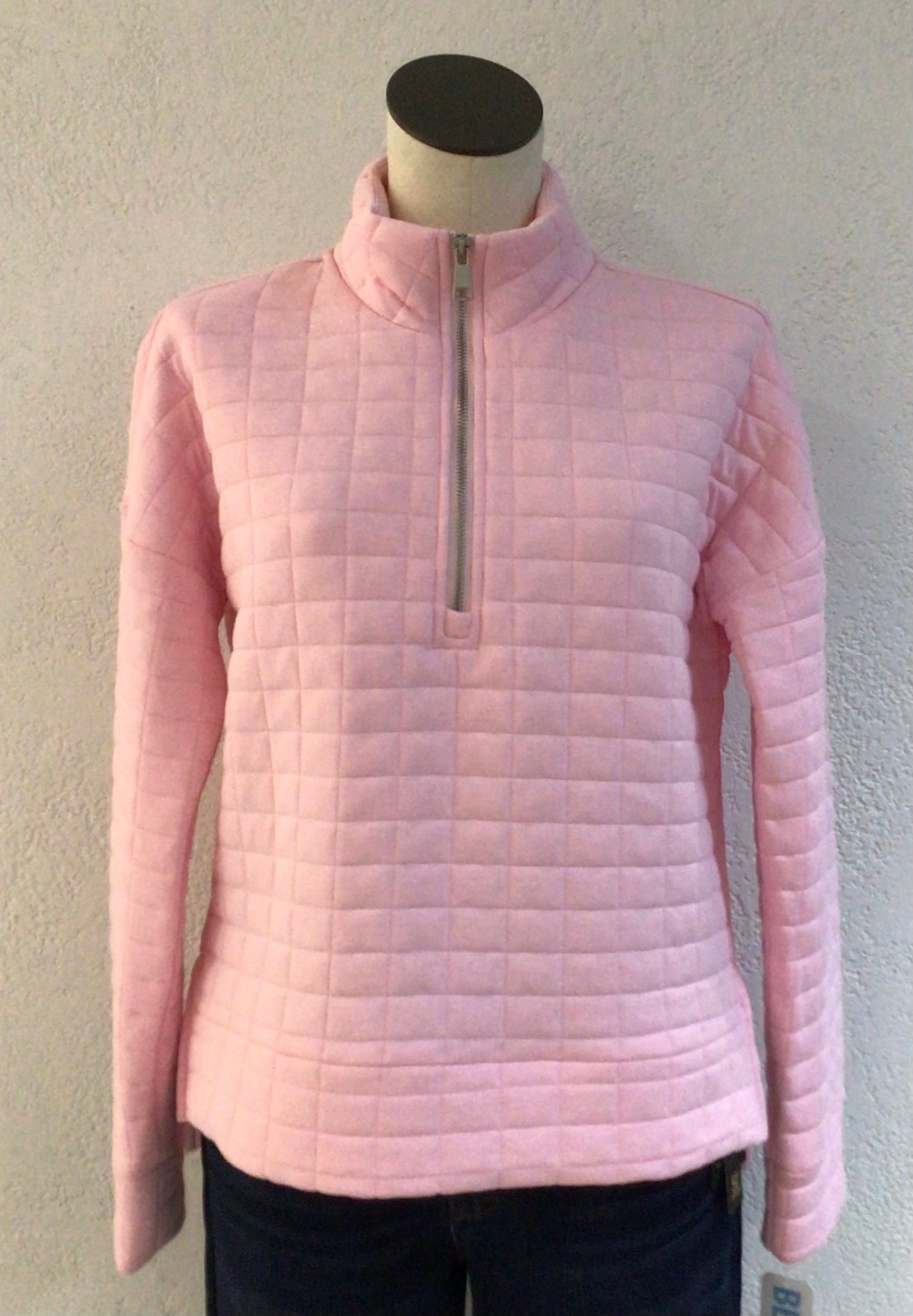 Beachtime Light Pink Quilted Pullover Top WQT5300