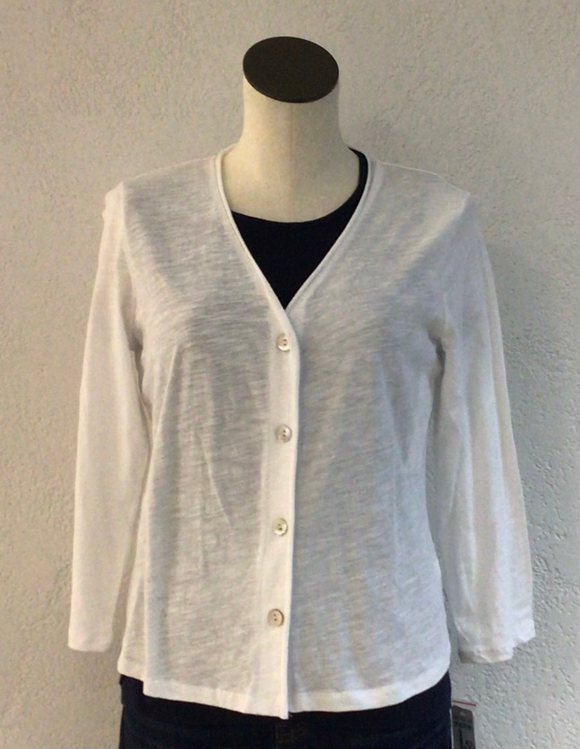 Beachtime White Button Front Maria Cardi CSB7454