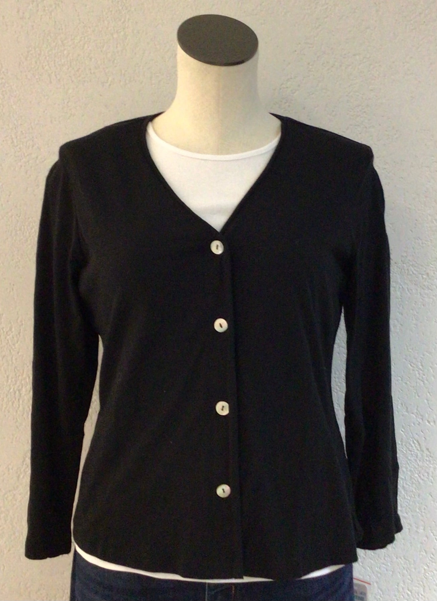 Beachtime Black Button Front Maria Cardi CSB7454