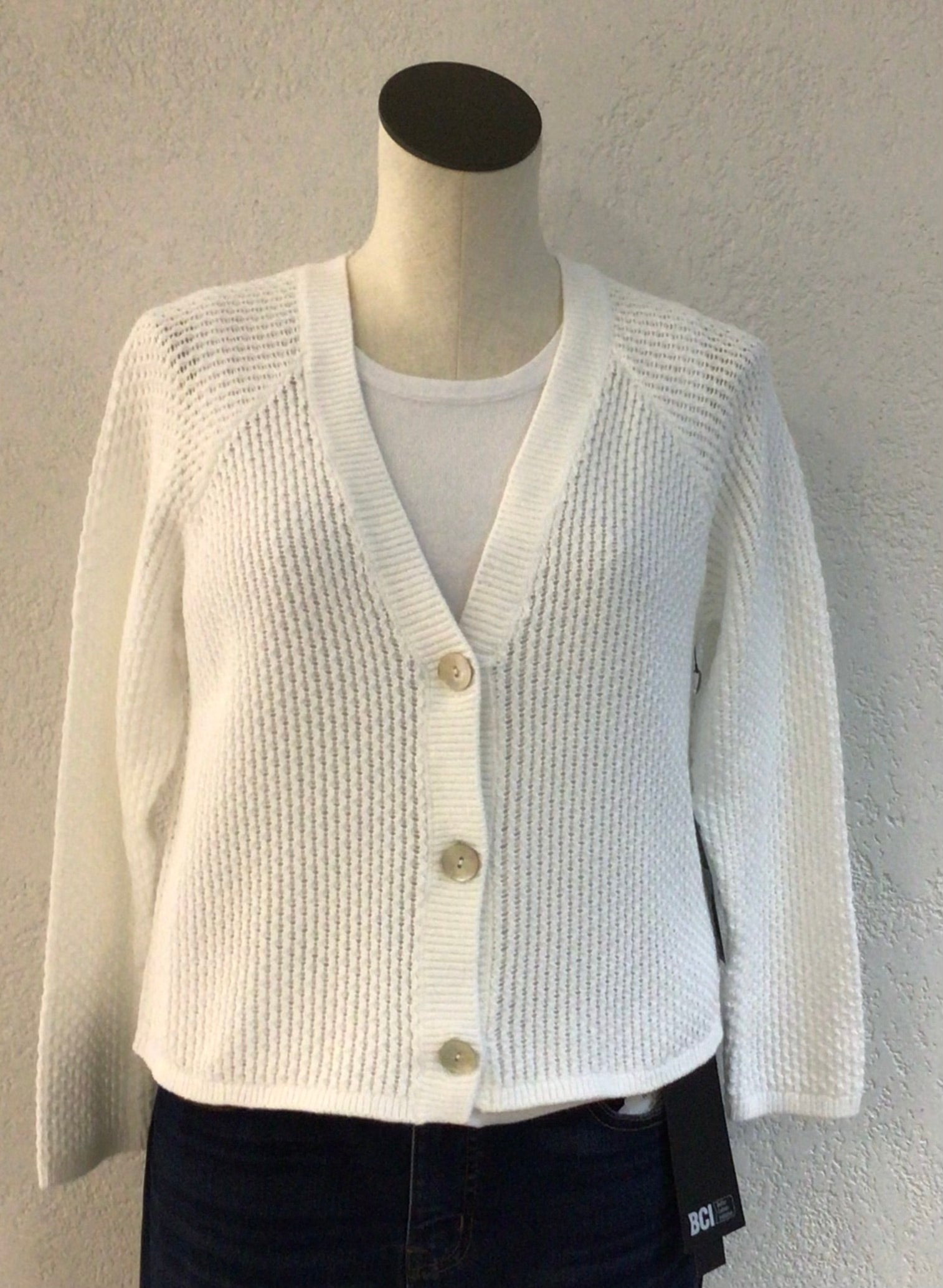 Habitat White Crochet Cardigan 84017