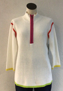 Multiples 1/4 Zip Mock Sweater M15409KM