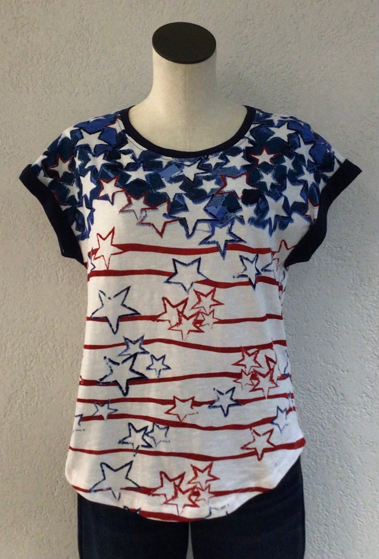 Keren Hart Stars and Stripes Top 28053