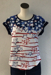 Keren Hart Stars and Stripes Top 28053