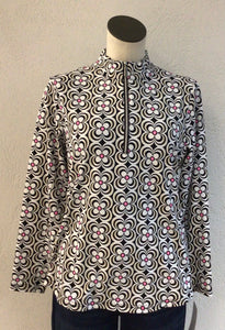 Lulu B Daisy 1/4 Zip Top SPX0632P DGBW