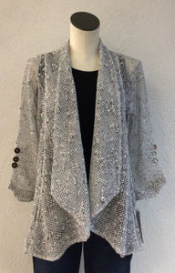 Lulu B White Mesh Shrug MSH7293