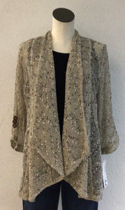 Lulu B Stone Mesh Shrug MSH7293