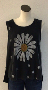 Jess and Jane Vintage Black Happy Days Tank WK12-1361