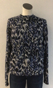 Charlie B Panther Long Sleeve Mock Sweater C2910