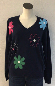 Tribal Night Fall Embroidered Sweater 5993O-6018