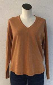 Tribal Bran V Neck Top 2282O-8285