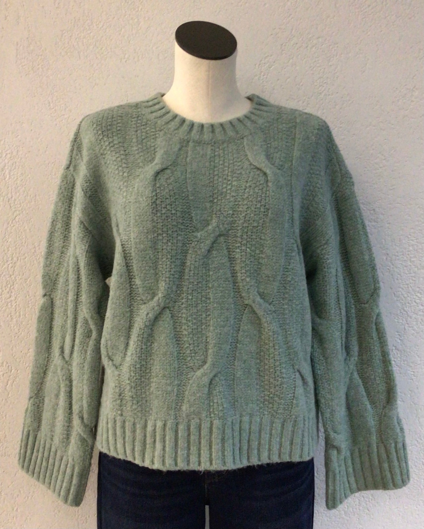 Tribal Silver Pine Cable Sweater 5950O-5044