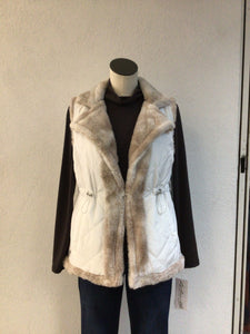 Keren Hart White Vest 17002