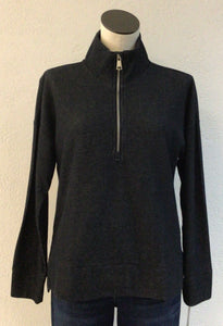 Lulu B Black Textured 1/2 Zip Top TXT5300