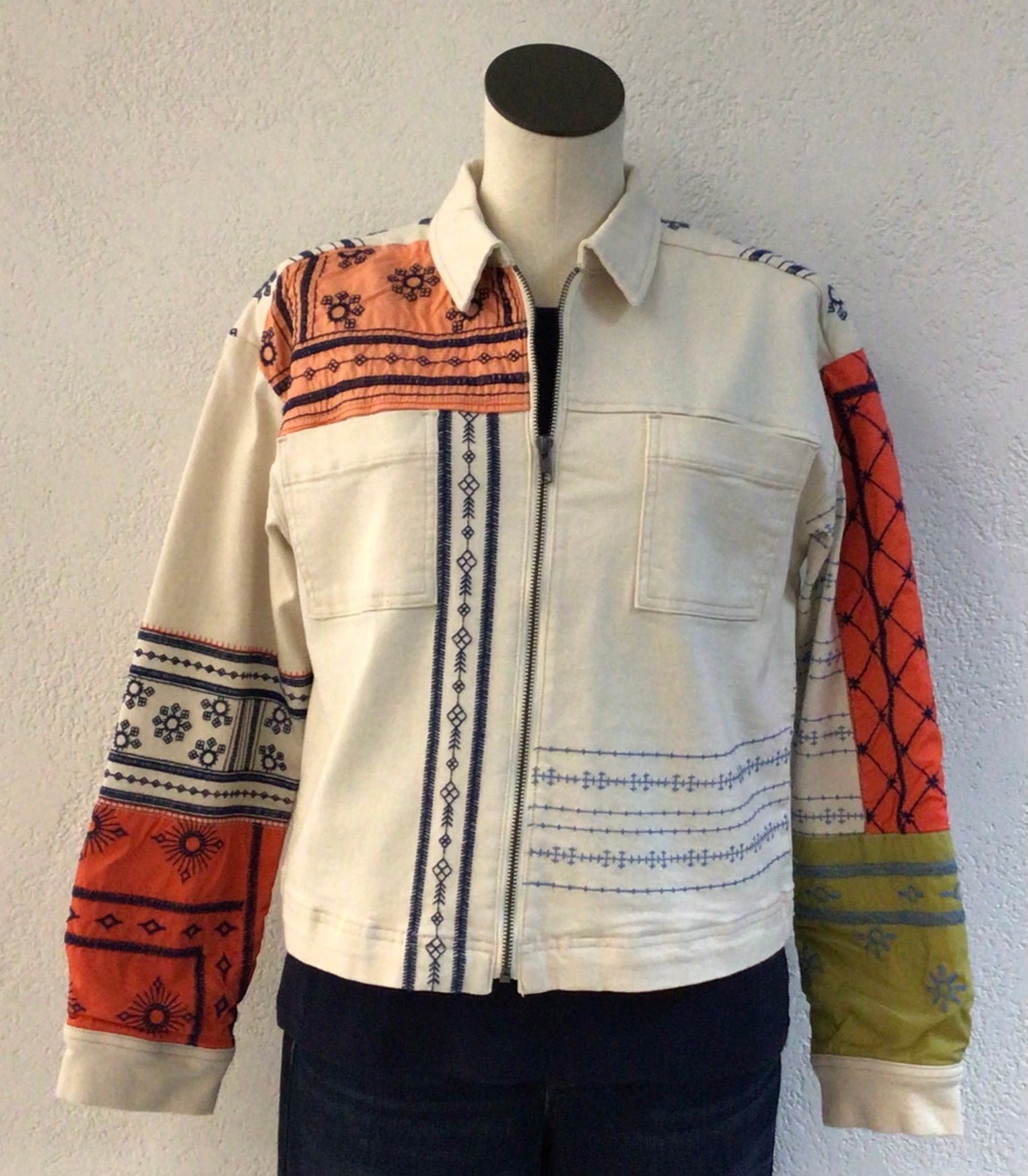 Tru Luxe Embroidered Shirt Jacket T35227JM