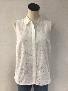FDJ White Sleeveless Shirt 7739741F
